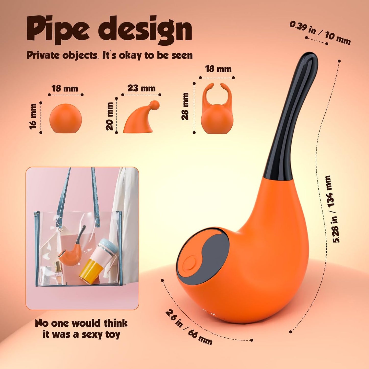 Pipe LED Screen Clit G-Spot Nipple Vibrator Sexual Pleasure Tool