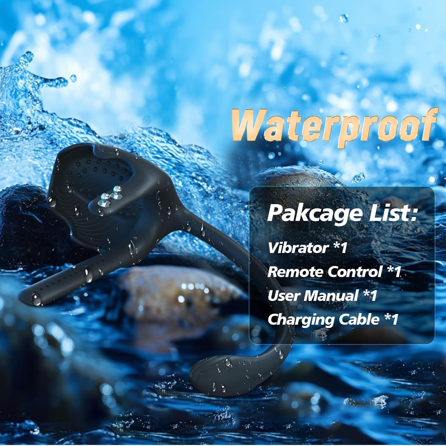 3-in-1 Vibrating Testicle Taint Anal Stimulator with Adjustable Vibrating Cock Ring