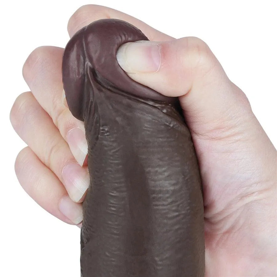 8.5 Inches Suction Cup Life Like Black Dildo