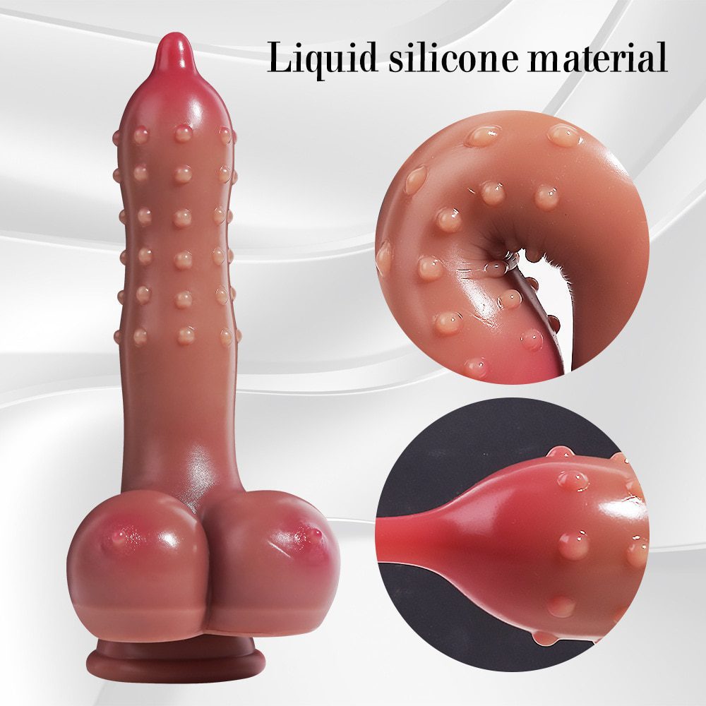 8.5inch Dotted Dildos Monster Women Dildo Animal Tentacle Papilla Dildo Anal Long Dildo Realistic Testicles Dildo Sex Toys Women