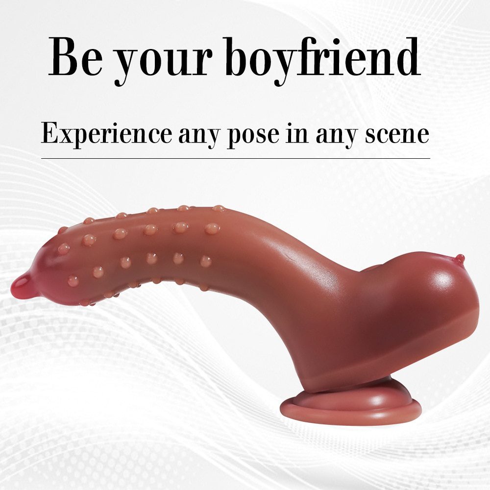 8.5inch Dotted Dildos Monster Women Dildo Animal Tentacle Papilla Dildo Anal Long Dildo Realistic Testicles Dildo Sex Toys Women