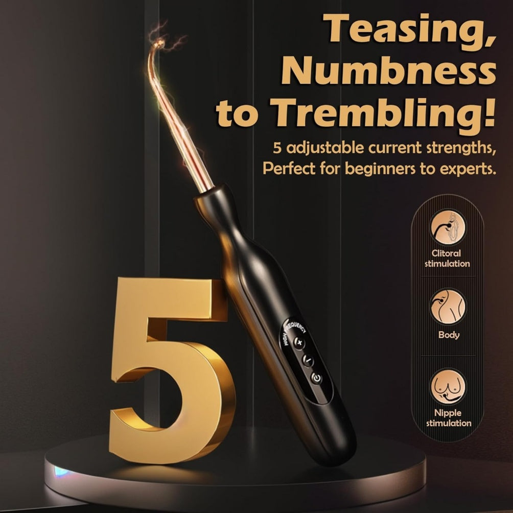 Electric Shock Chastity Stick Prostate Massager - Electrosex Kinky BDSM Anal Sex Toys