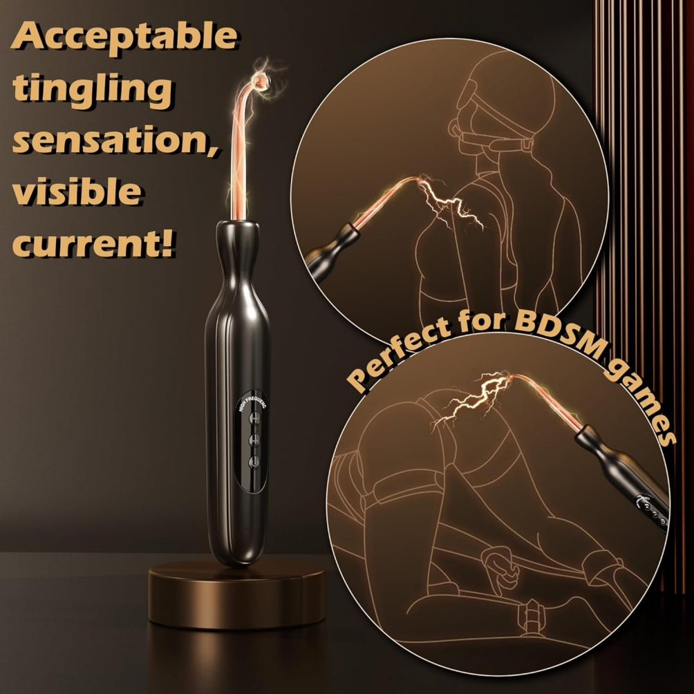 Electric Shock Chastity Stick Prostate Massager - Electrosex Kinky BDSM Anal Sex Toys