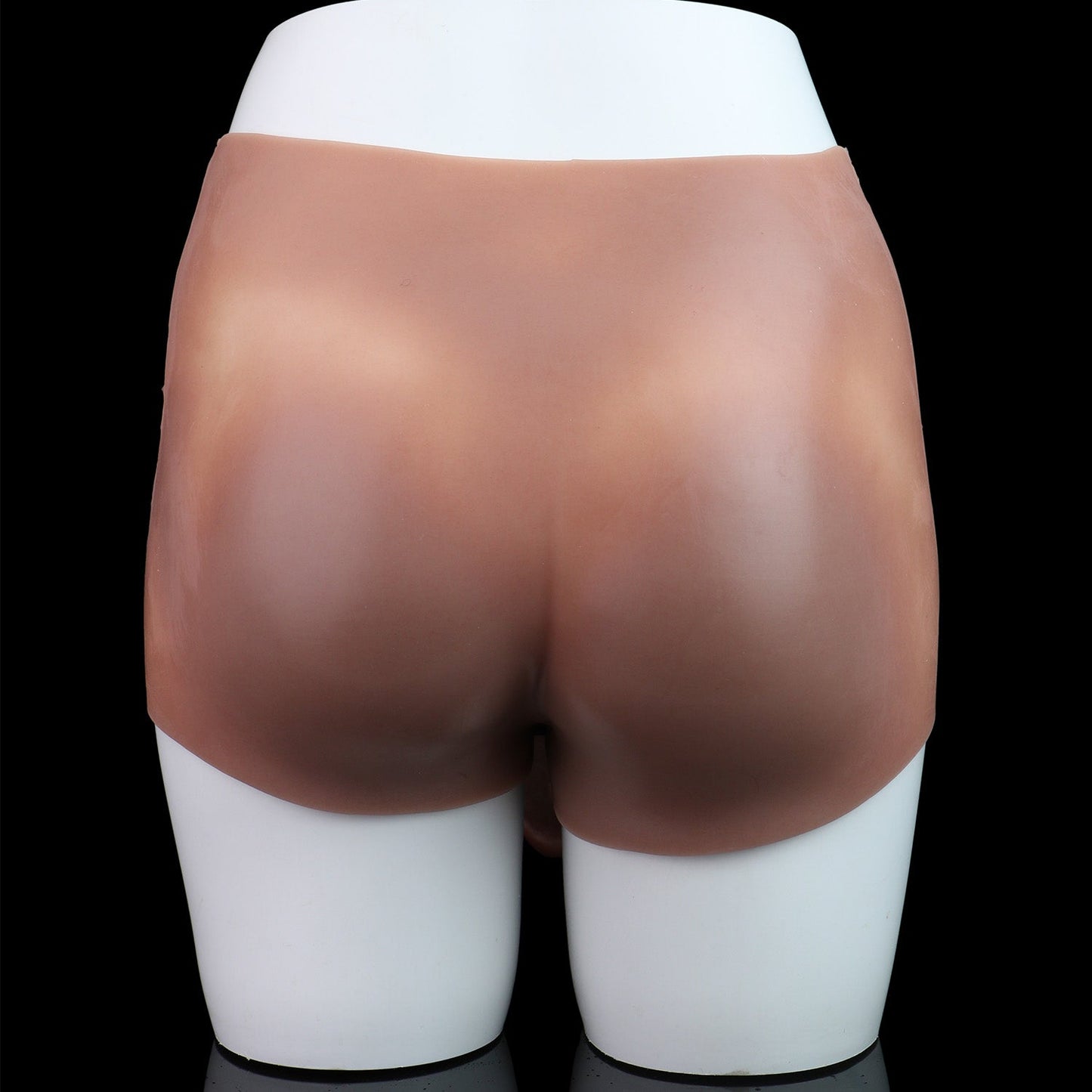 Full Anatomy Sheath Underwear with Balls & Silicone Briefs — Platinum Silicone Wearable Cock Sleeve Pant for Men Couples & ED