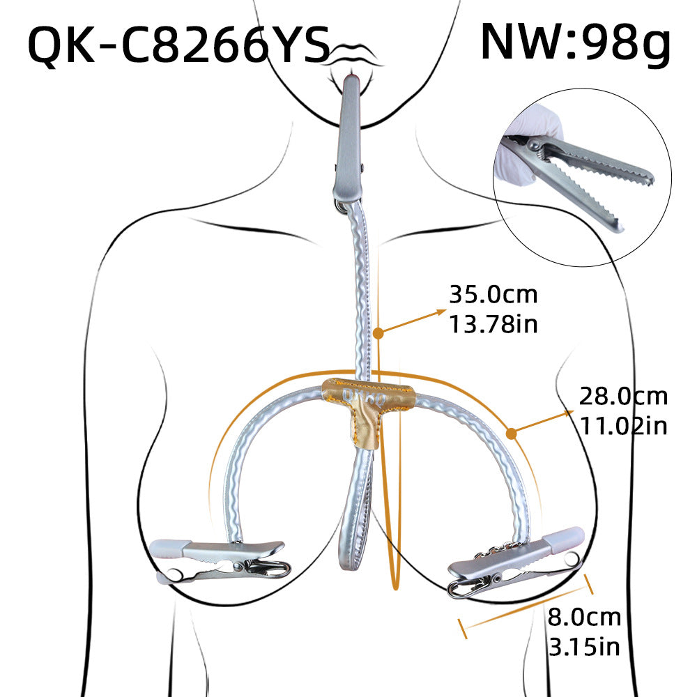 QKKQ E-Stim Controller Nipple & Tongue Clamps Kit