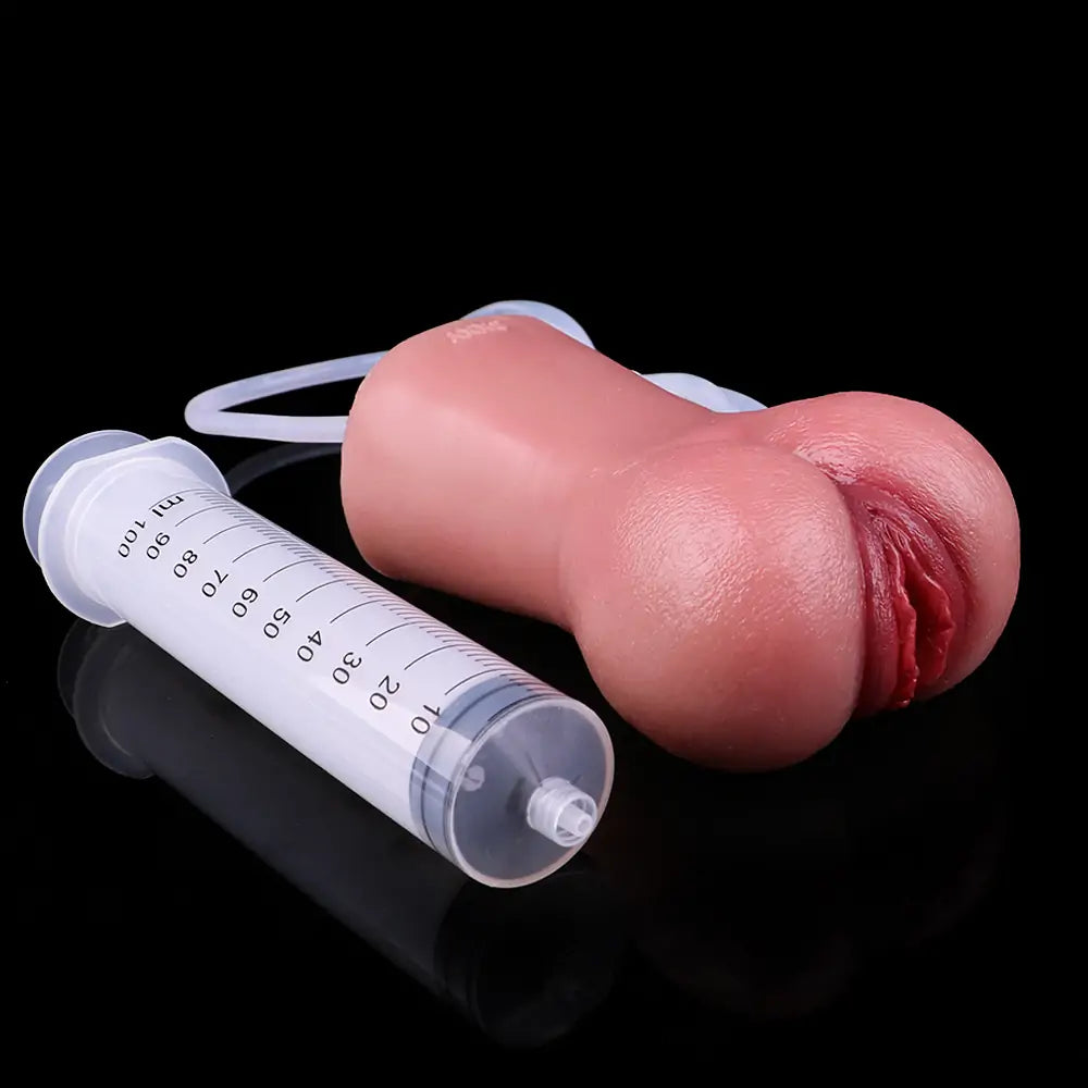 Realistic Squirting Vaginas with Syringe and Airbag