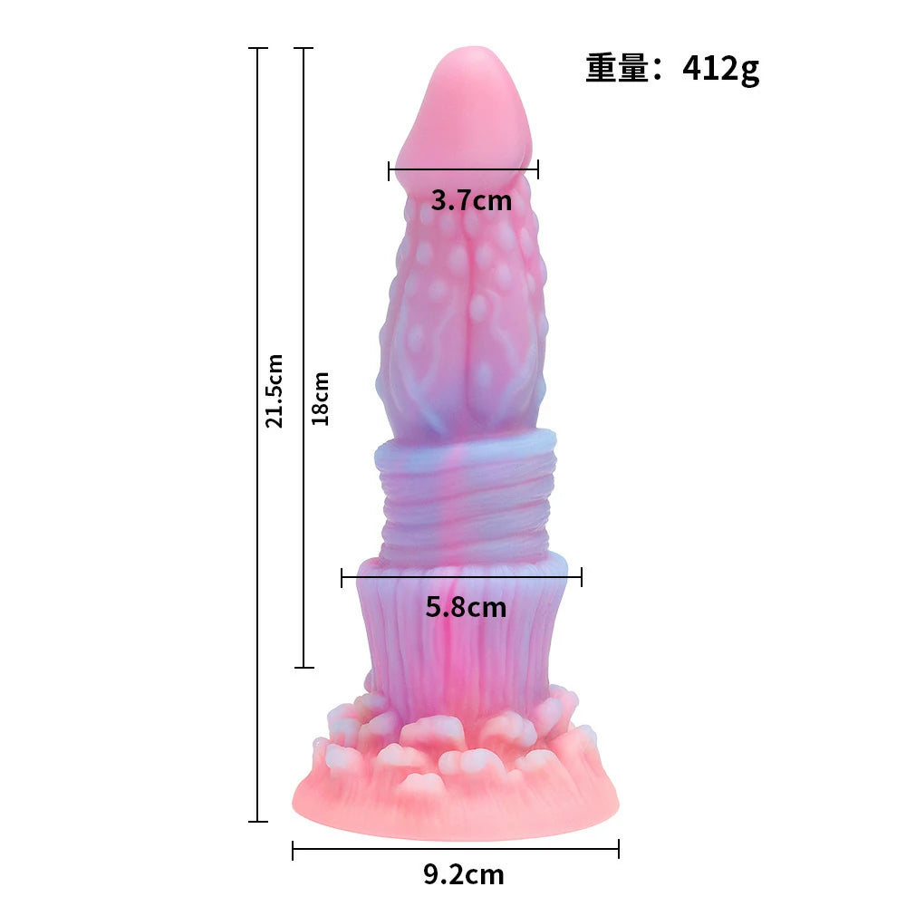 Glow in the Dark Moon Fantasy Unicorn Dildo