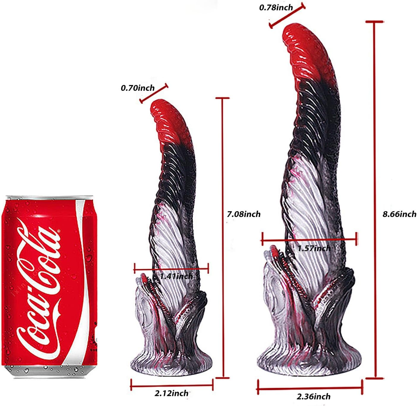 Venom Dildo Sawtooth 8 Inch Soft Tongue