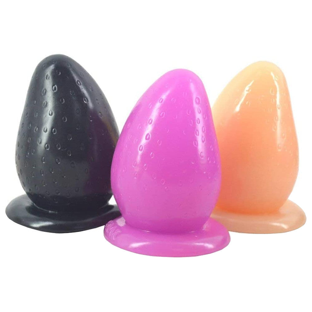 Large Strawberry Butt Plug With Suction Cup anesidora Large Strawberry Butt Plug With Suction Cup anesidora