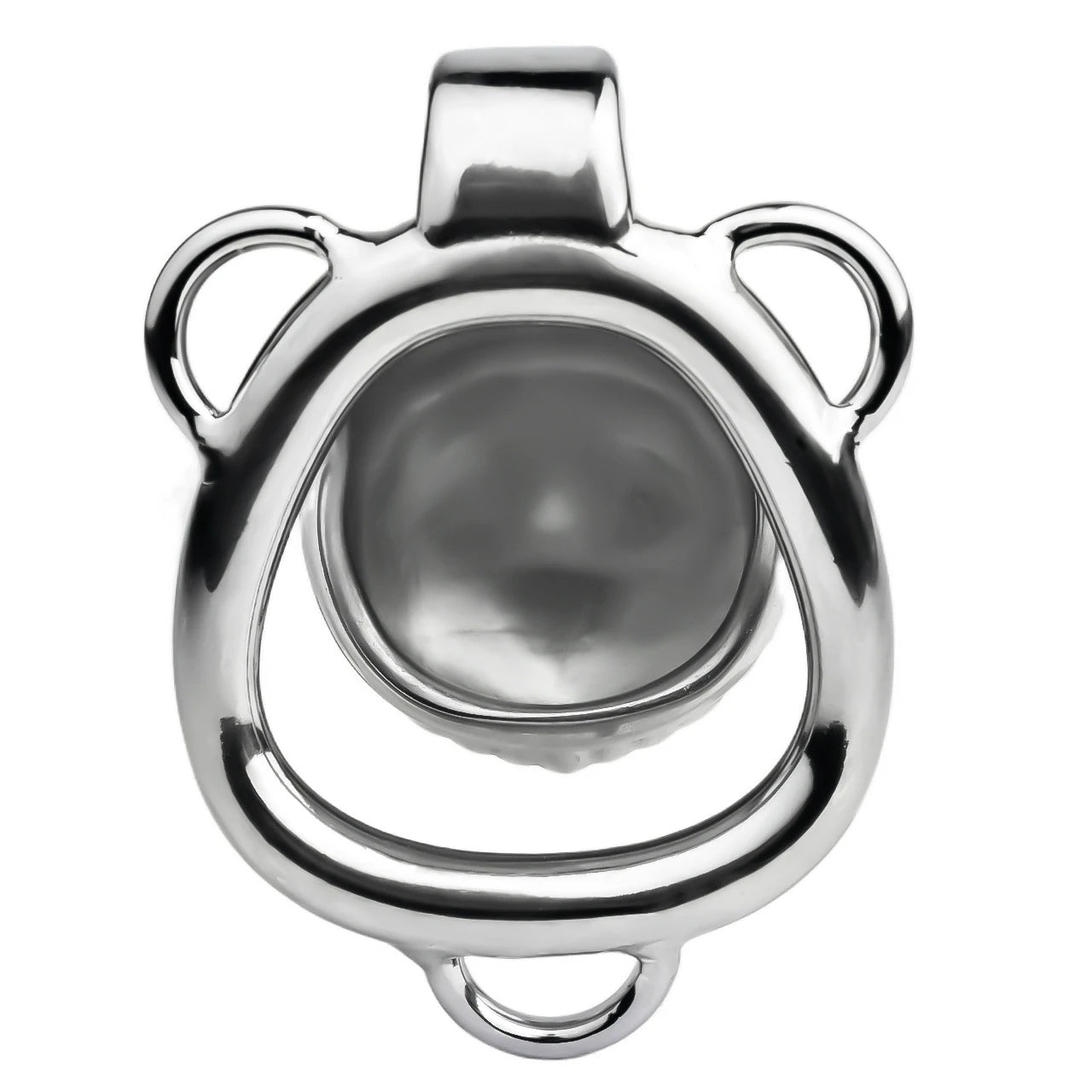 FRRK Metal Seashell Shape Chastity Lock (Optional Ring Sizes)