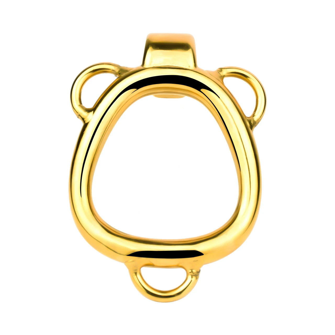 FRRK Metal Seashell Shape Chastity Lock (Optional Ring Sizes)