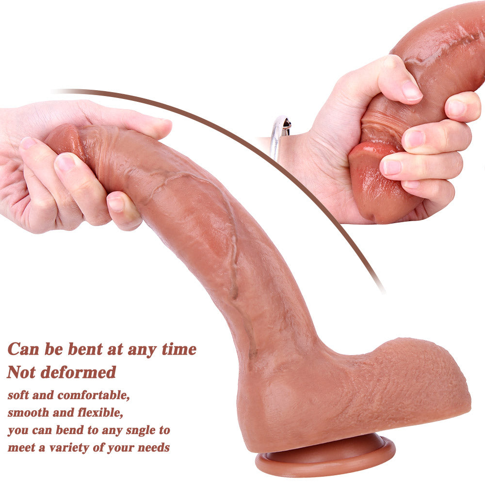 F692 Adjustable Strap-On Harness Kit with 10-inch Extra-Large Ultra Realistic Dual Density Silicone Dildo