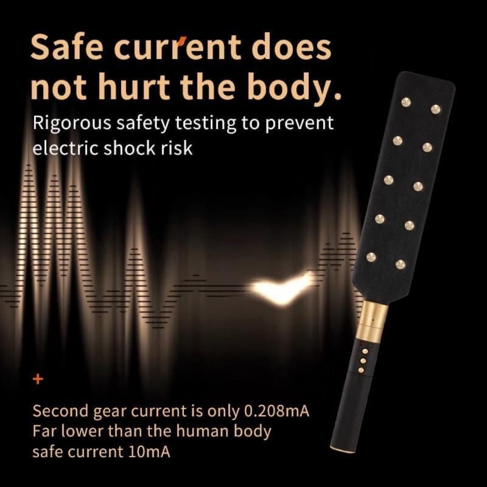 Fantasy Electric Shock Leather Paddle - Submissive Electrosex BDSM Bondage Kinky Sex Toys