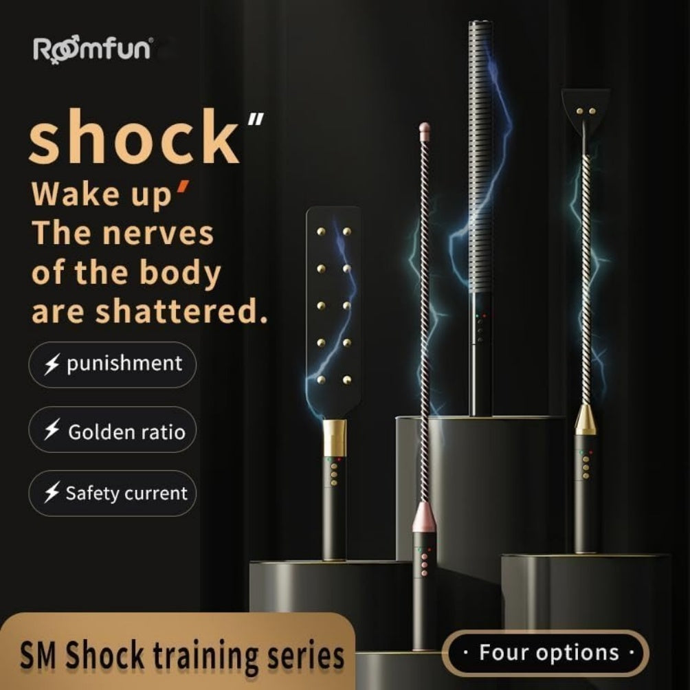 Fantasy Electric Shock Leather Paddle - Submissive Electrosex BDSM Bondage Kinky Sex Toys