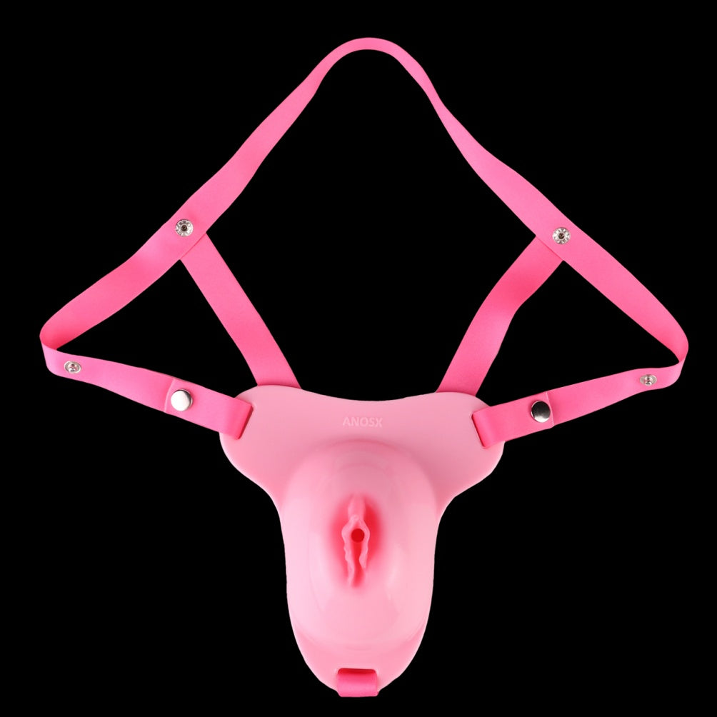 Realistic Fake Vagina Strap-on Silicone Pants – Shemale Sex Insert Silicone Toy