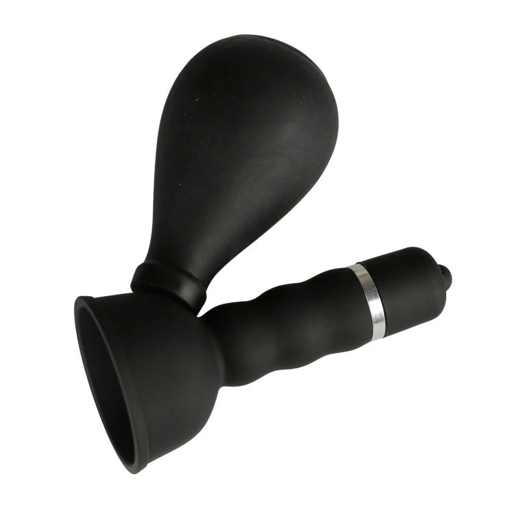 Air Pump Nipple Suction Vibrator with 7-Finger Stimulating Tips