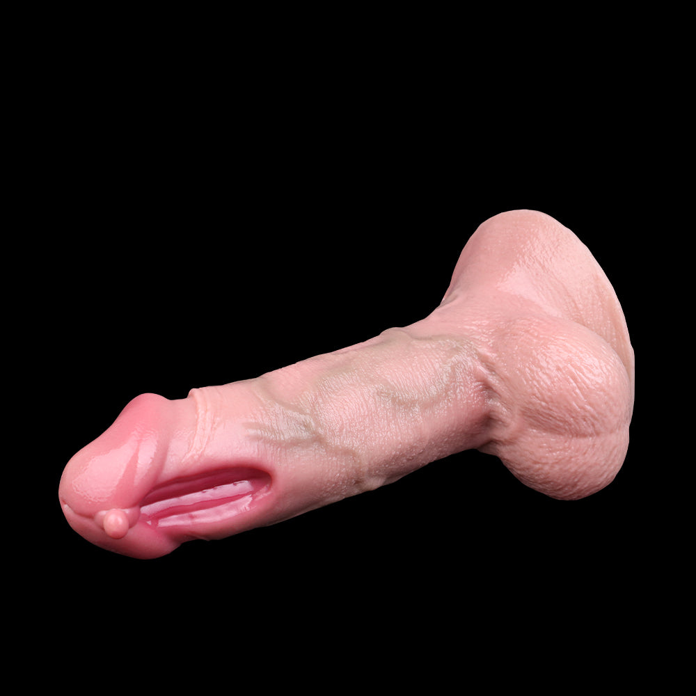 Life Size Realistic Dildo Butt Plug - Big Suction Cup Testicle Flesh Anal Sex Toys for Men Women