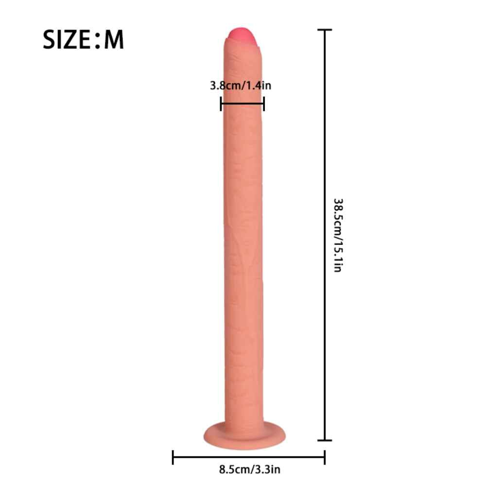 River - 9 Inch Realistic Dildo - Enema Dildo - Squirting Dildo