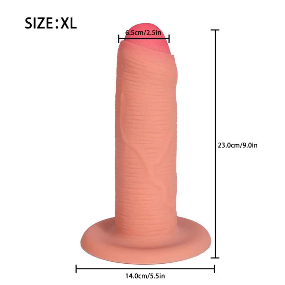 River - 9 Inch Realistic Dildo - Enema Dildo - Squirting Dildo