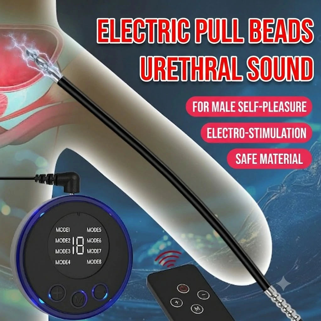 Electro-Stimulation Flexible Silicone Urethral Sounding Rod