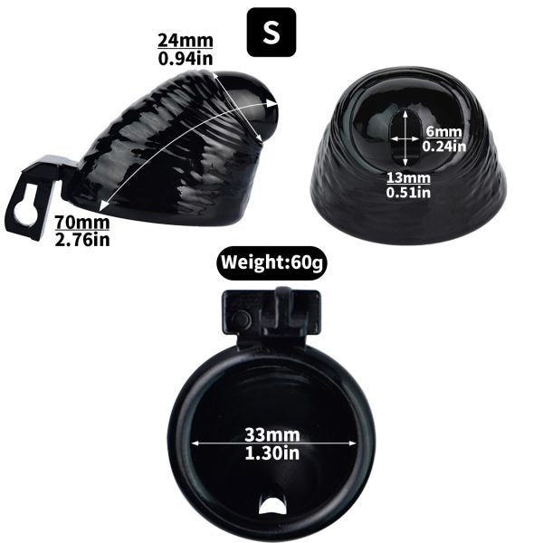 ABS Resin Chastity Cage with Lock