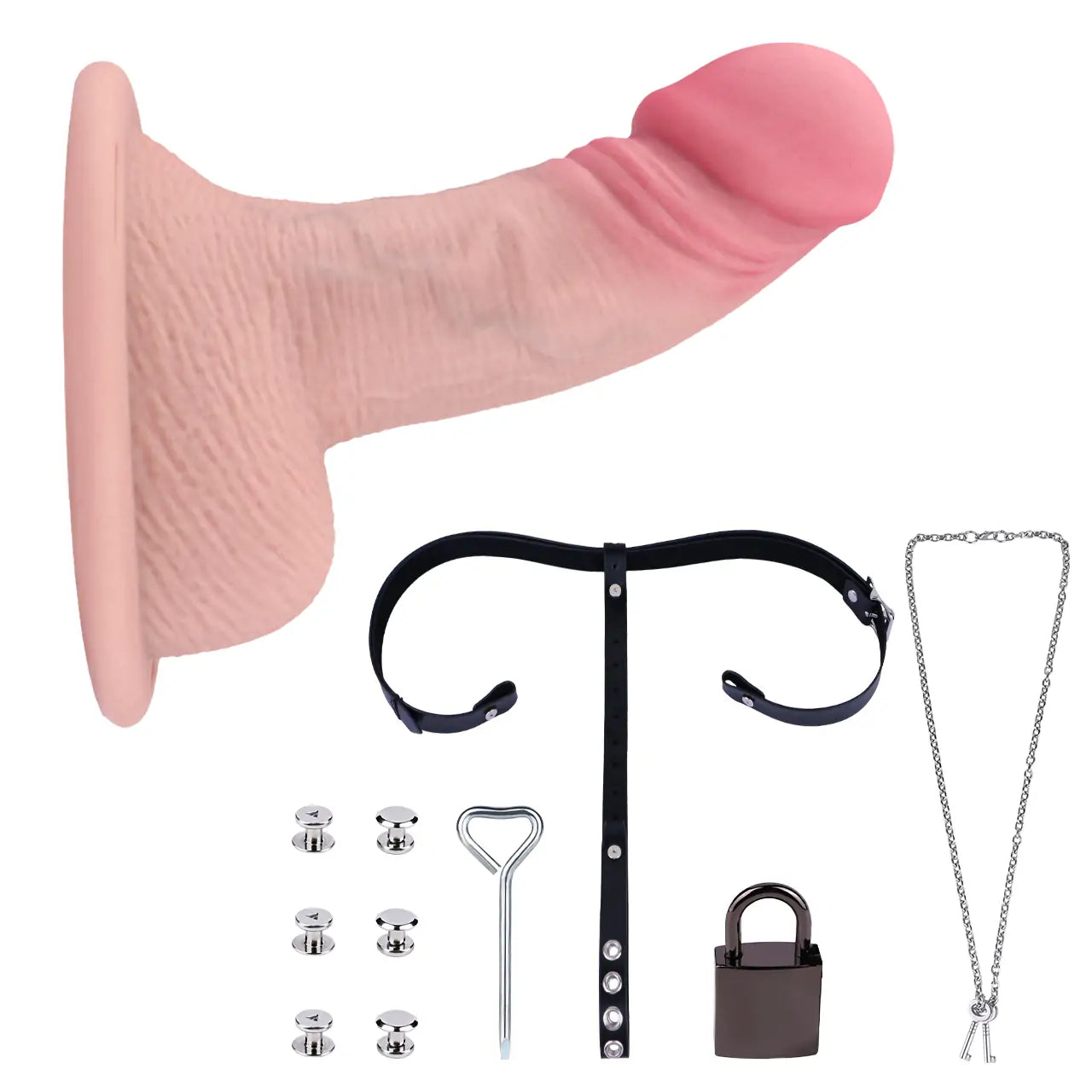 Hollow Wearable Dildo Chastity Pants