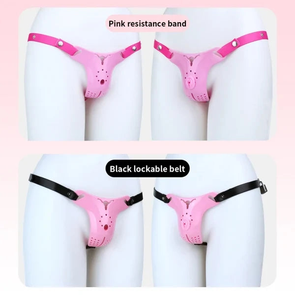 Line of Blocked Desire – Men's Sissy Orgasm Denial Chastity Cage
