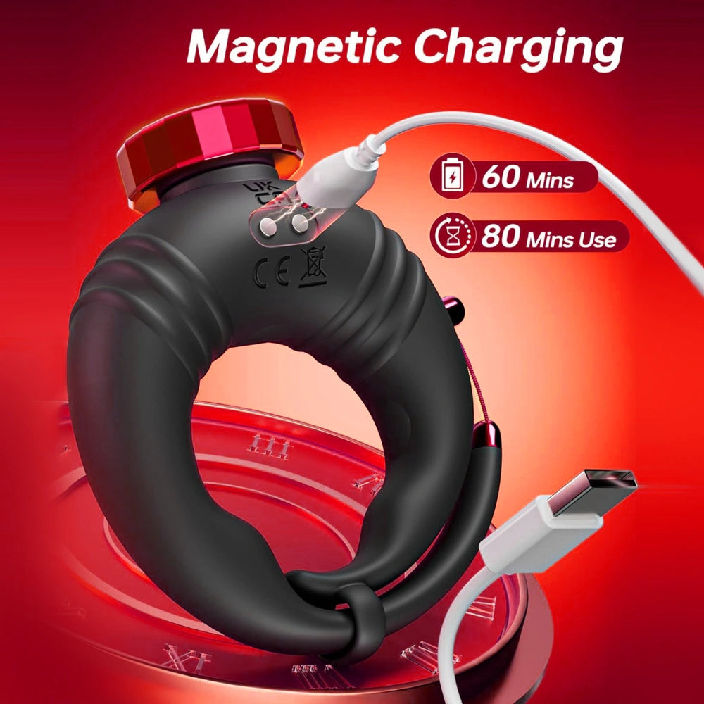 Adjustable App-Controlled Vibrating Cock Ring
