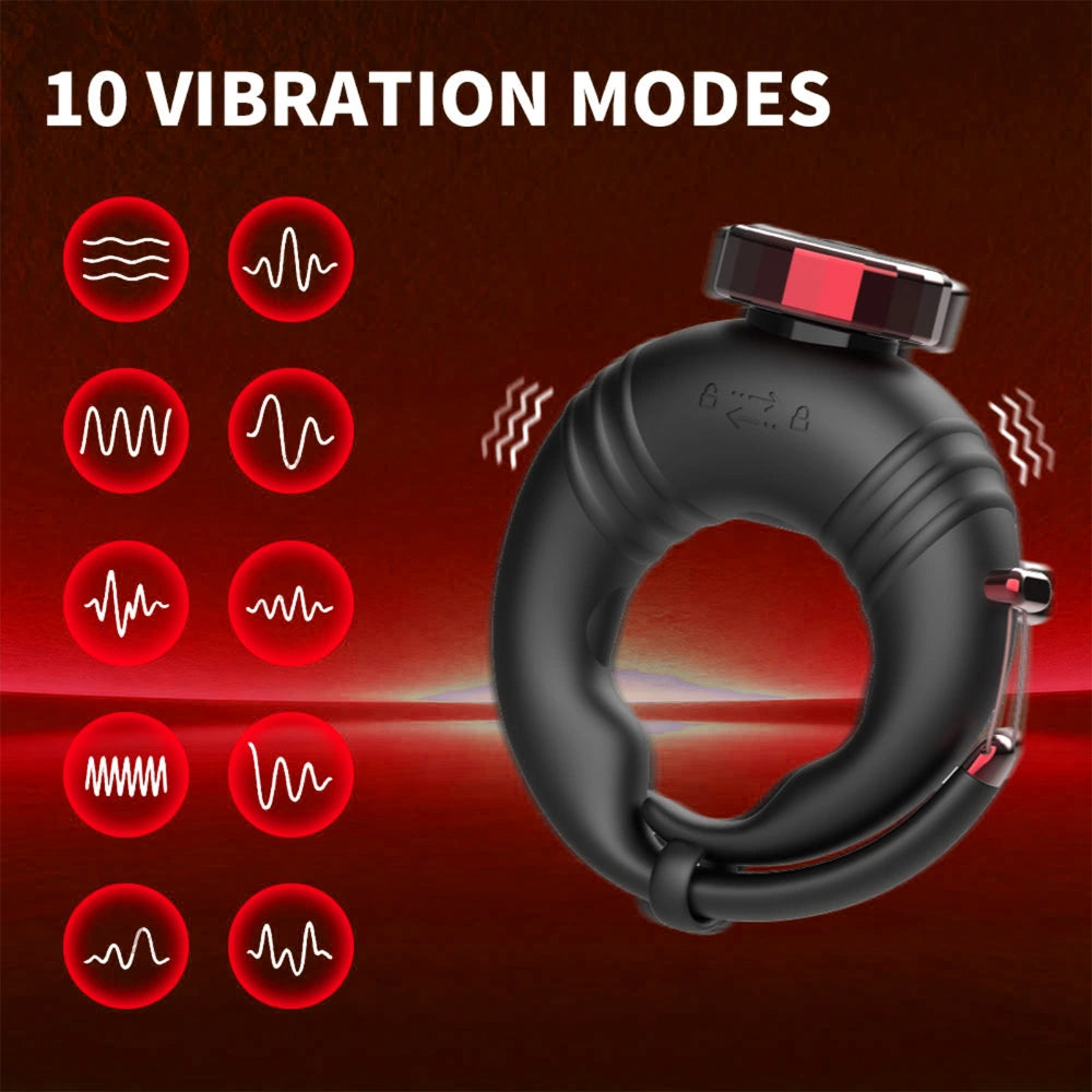 Adjustable App-Controlled Vibrating Cock Ring