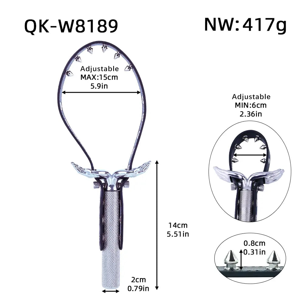 Adjustable BDSM Nipple Clamps with Handle
