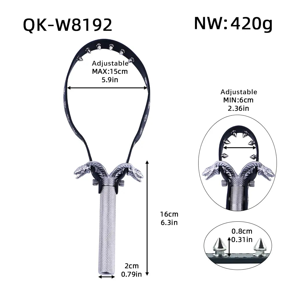 Adjustable BDSM Nipple Clamps with Handle