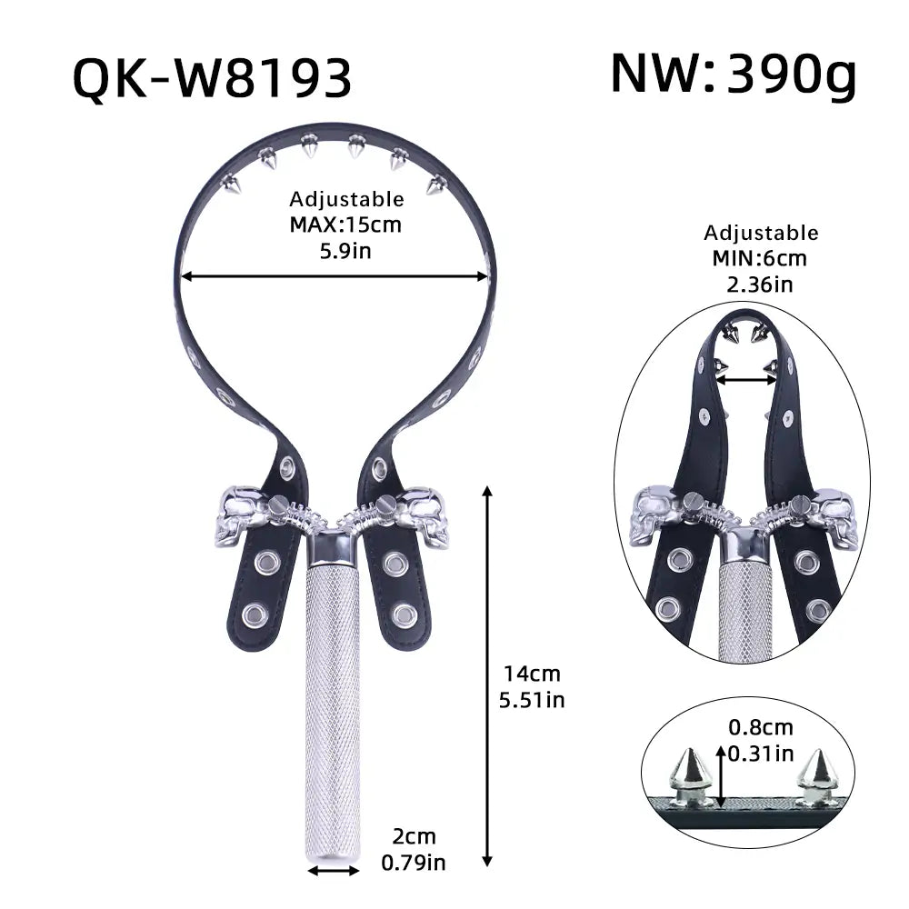 Adjustable BDSM Nipple Clamps with Handle