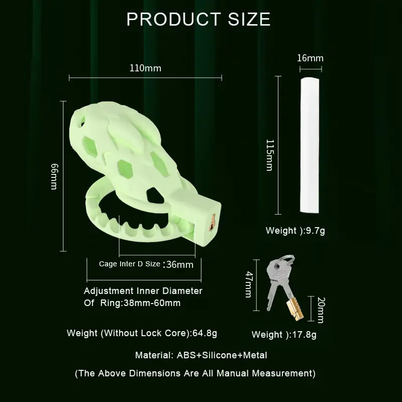 Adjustable Dino Fantasy Chastity Cage