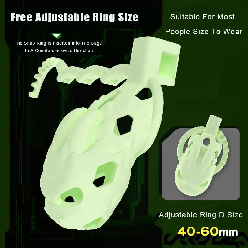 Adjustable Dino Fantasy Chastity Cage
