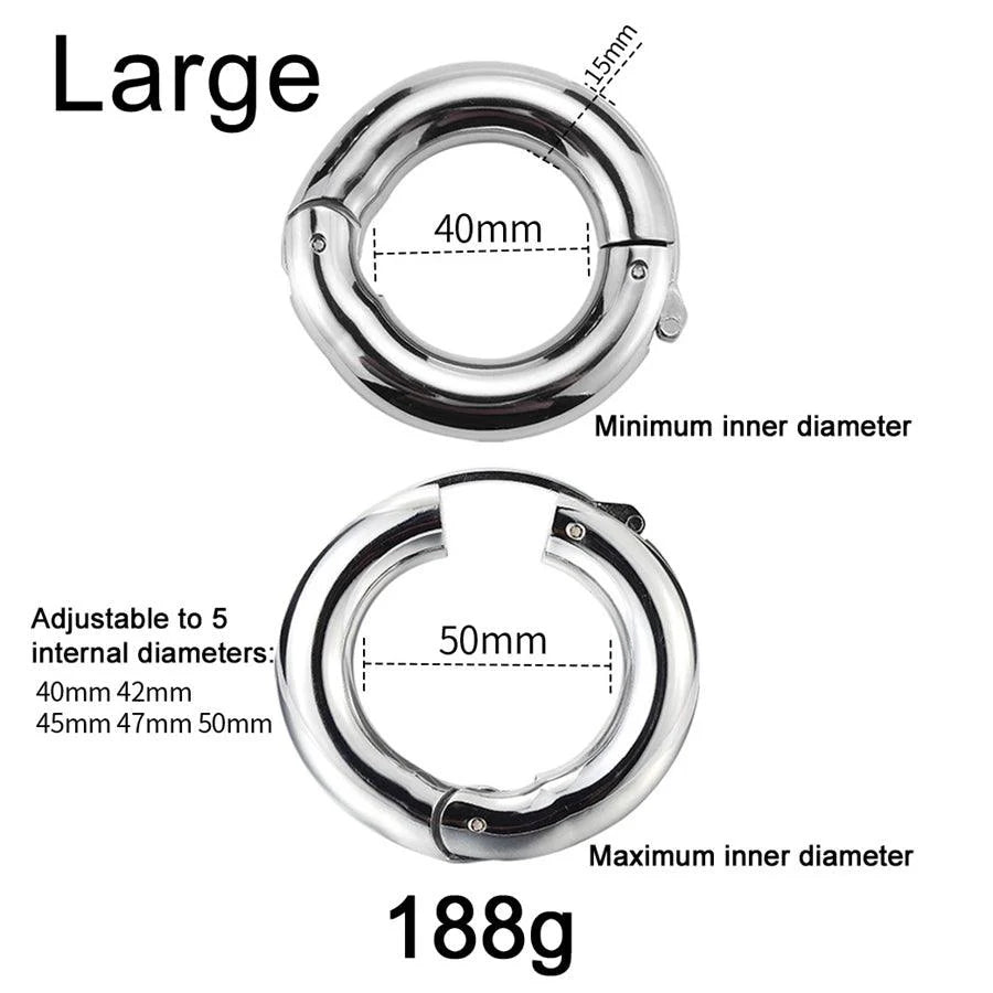 Adjustable Metal Penis Ring Stainless Steel