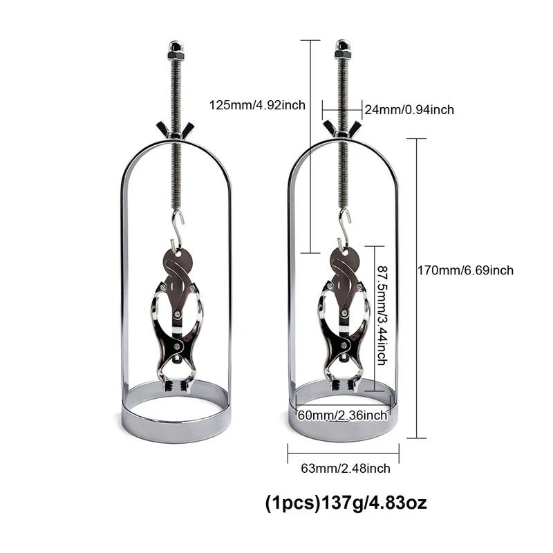 Adjustable Nipple Clamps – Metal Stretching Design