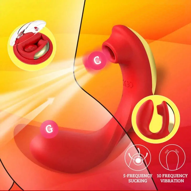 AirVibe Dual Stimulator with Suction & Vibration