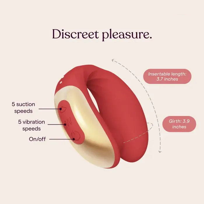 AirVibe Dual Stimulator with Suction & Vibration