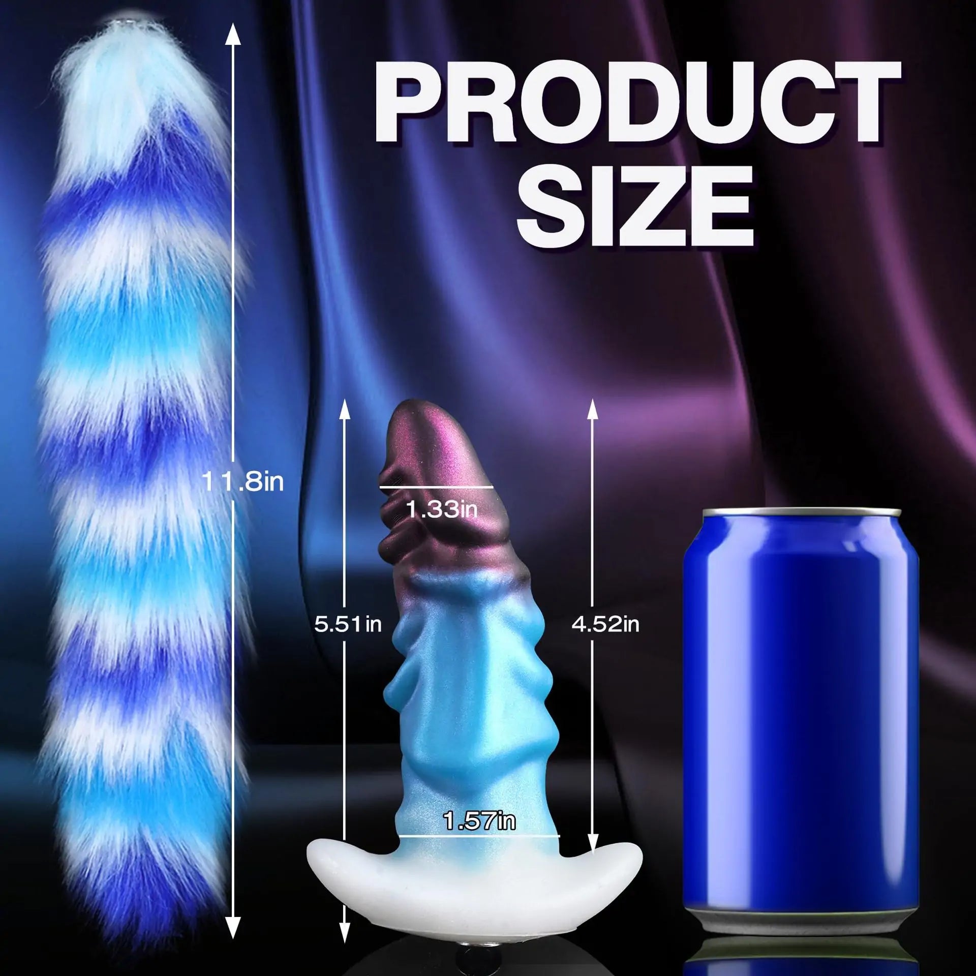 Alien Anal Plug with Detachable Fox Tail anesidora Alien Anal Plug with Detachable Fox Tail anesidora