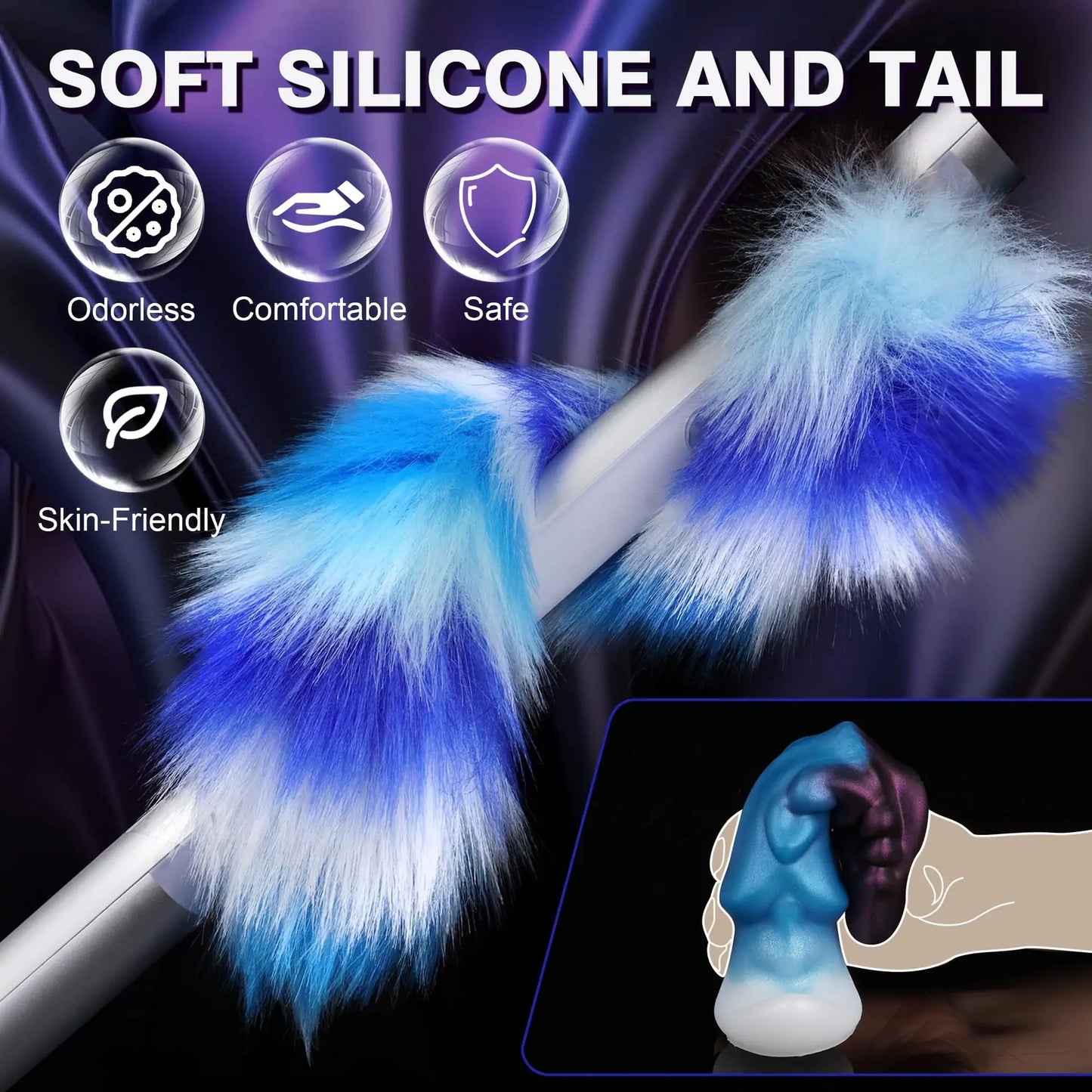 Alien Anal Plug with Detachable Fox Tail