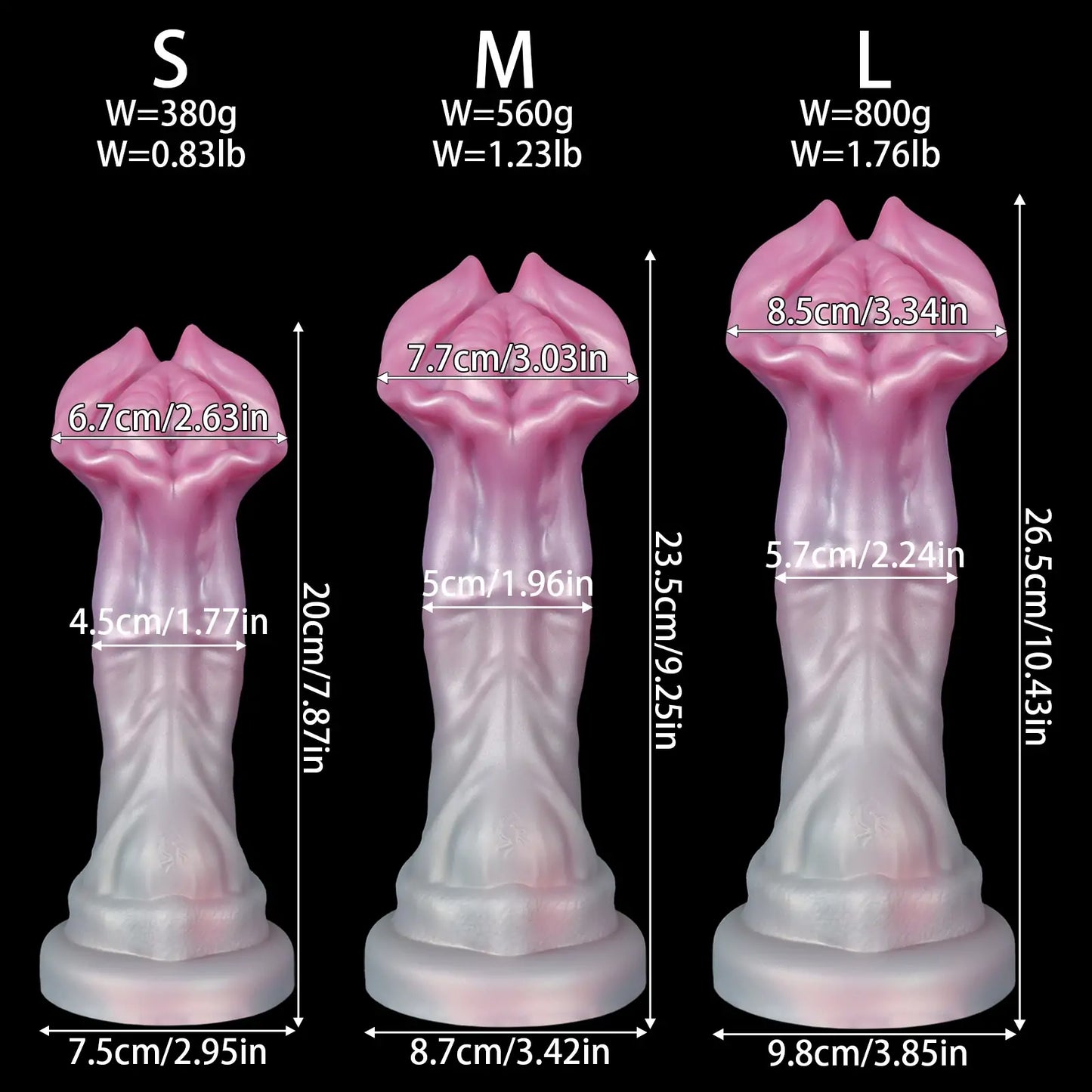 Alien Chaos Stamen Monster Dildo 9 Inches