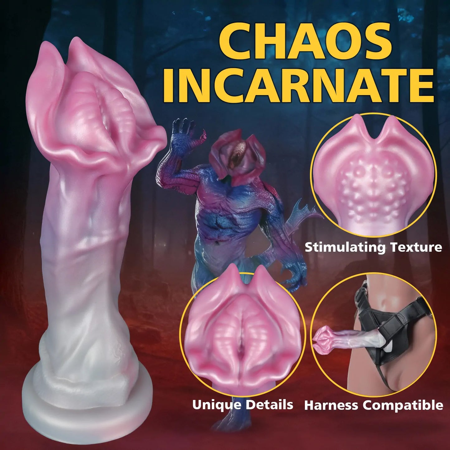 Alien Chaos Stamen Monster Dildo 9 Inches
