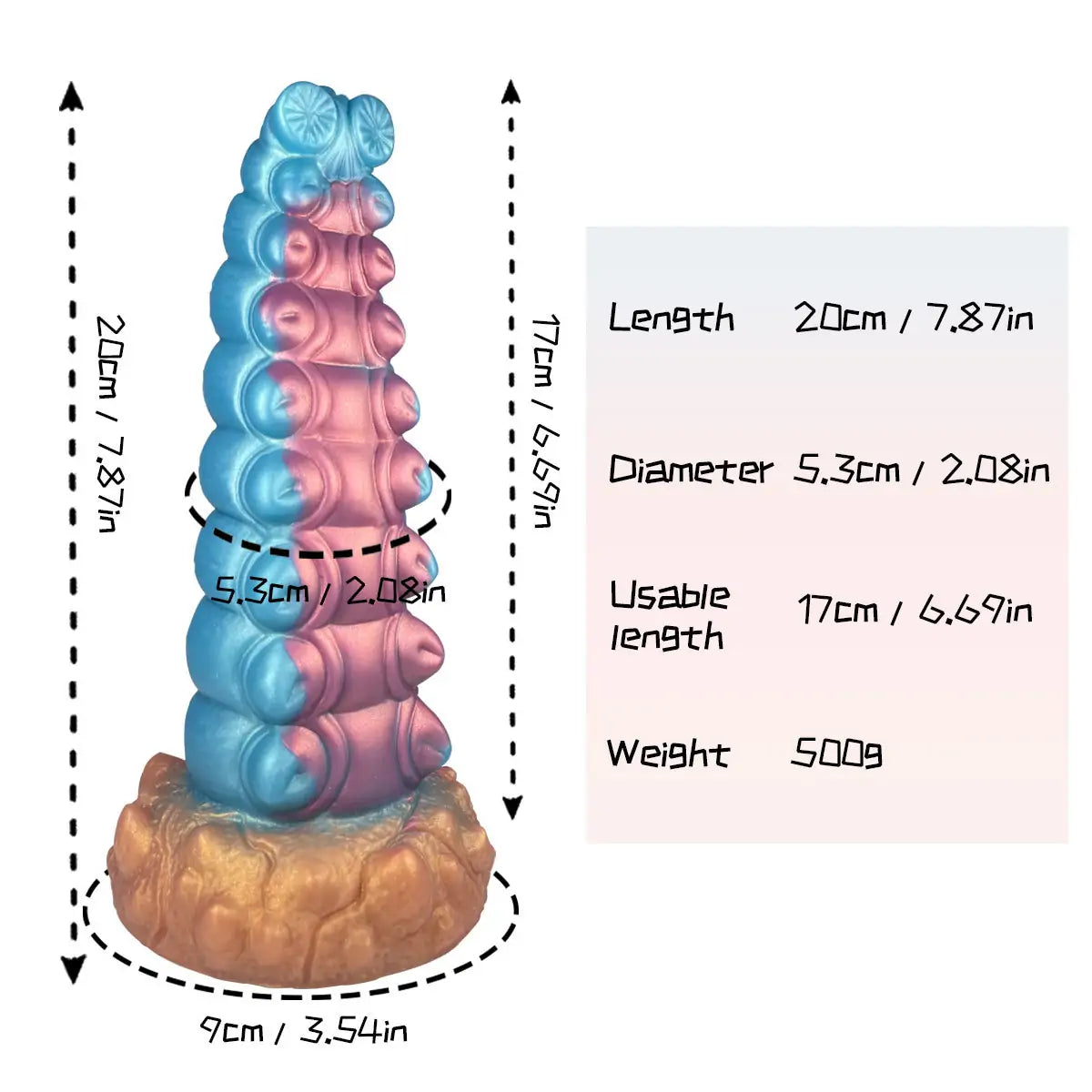 Alien Chrysalis Fantasy Anal Dildo 7 Inches