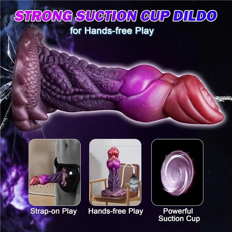 Alien Dog Knot Squirting Dildo 6 Inches