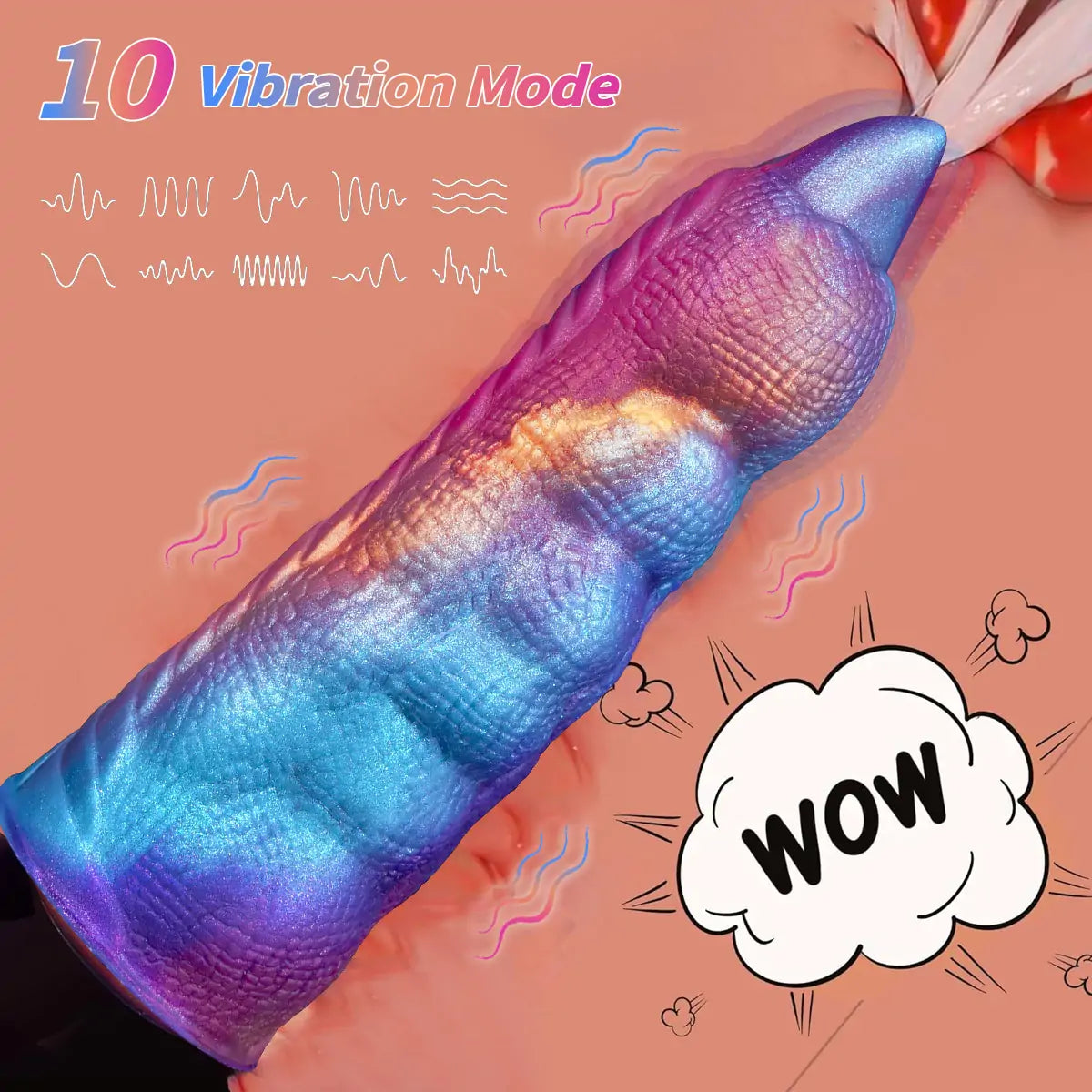 Alien Dragon Claw Vibrating Dildo 5.3 Inches