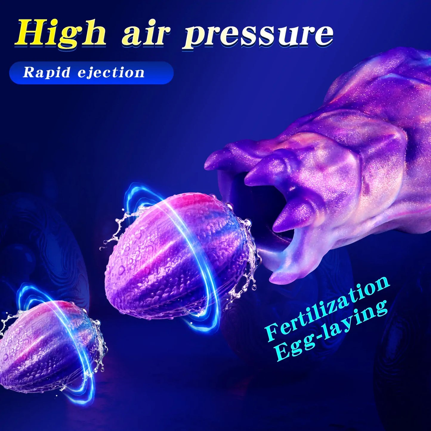 Alien Egg-Laying Fantasy Dildo 7.8 Inches