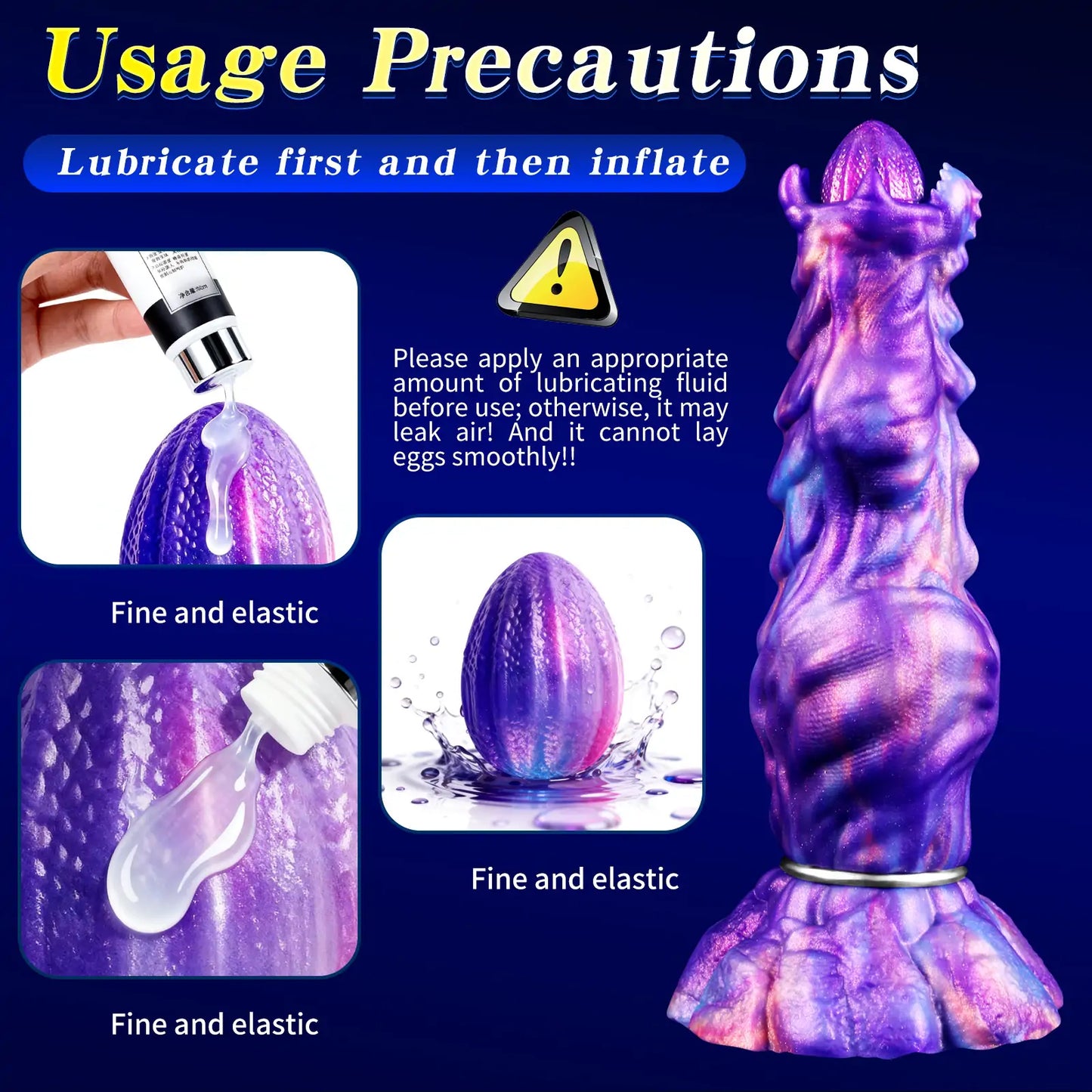 Alien Egg-Laying Fantasy Dildo 7.8 Inches