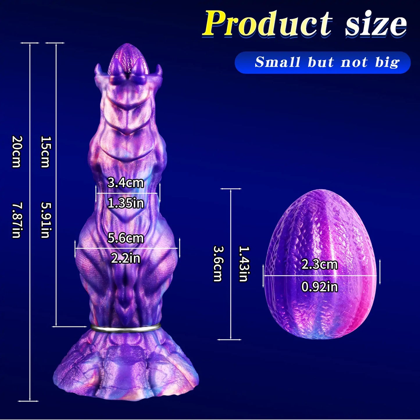 Alien Egg-Laying Fantasy Dildo 7.8 Inches