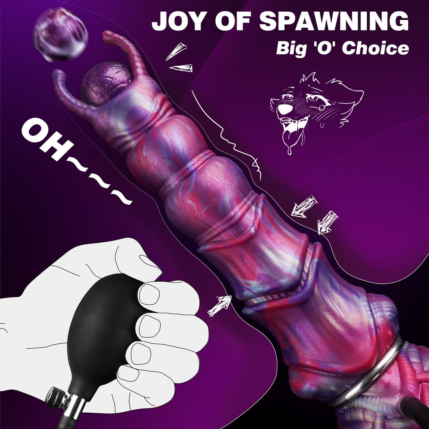 Alien Fantasy Ovipositor Dildo 10 Inches