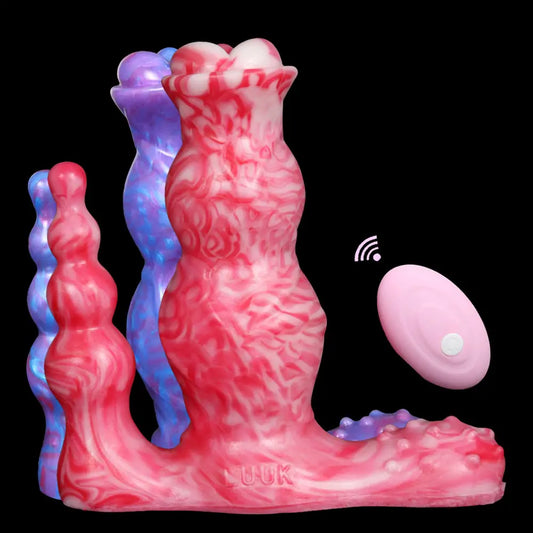 Alien Fantasy Vibrating Silicone Dildo